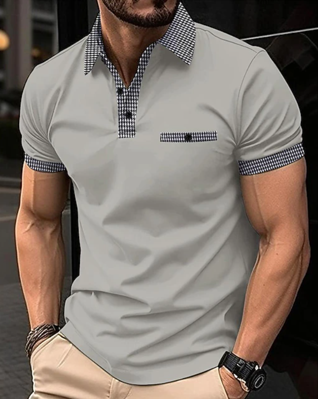 Easton | Klassieke Geruite Kraag Polo Shirt