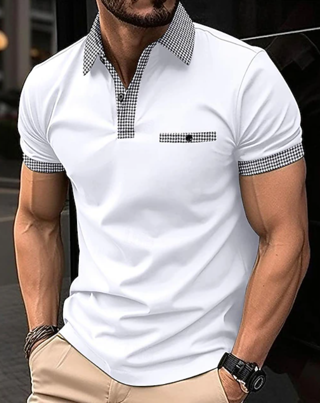 Easton | Klassieke Geruite Kraag Polo Shirt