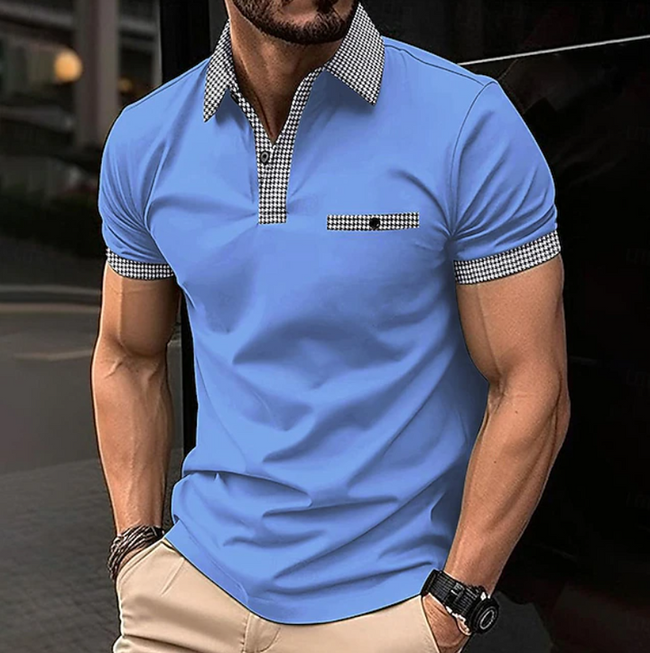 Easton | Klassieke Geruite Kraag Polo Shirt