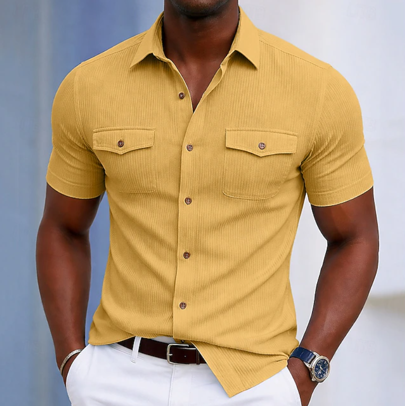 Nathaniel | Op maat gemaakte zakknopen shirt
