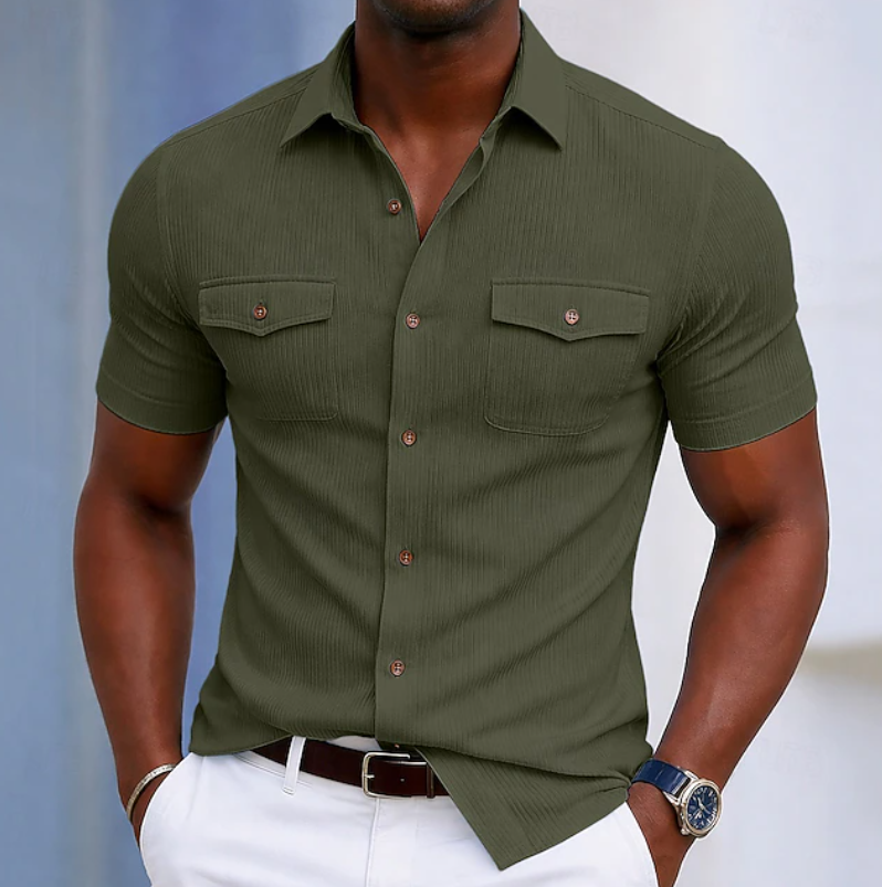 Nathaniel | Op maat gemaakte zakknopen shirt
