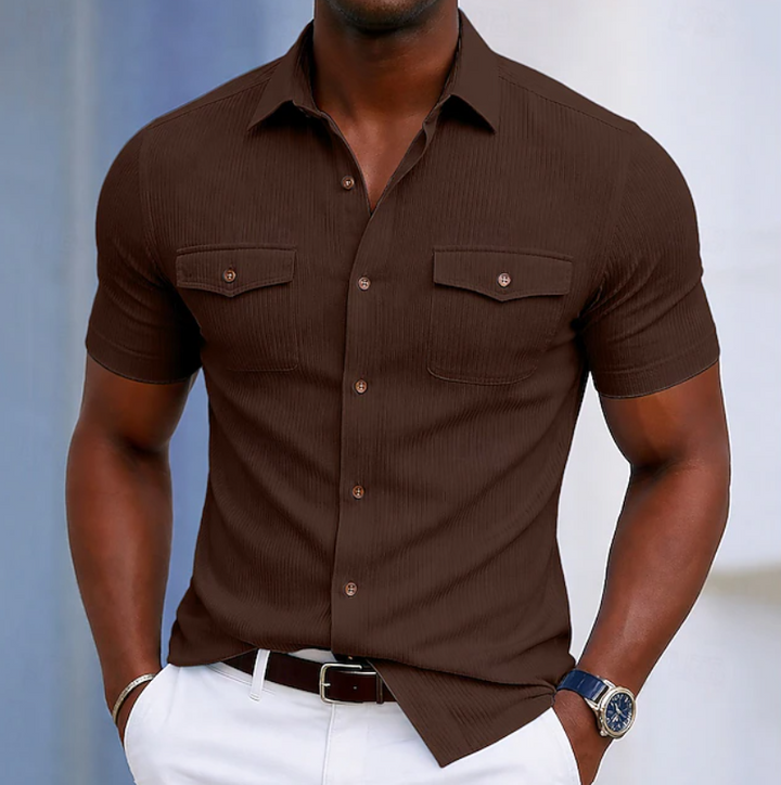 Nathaniel | Op maat gemaakte zakknopen shirt