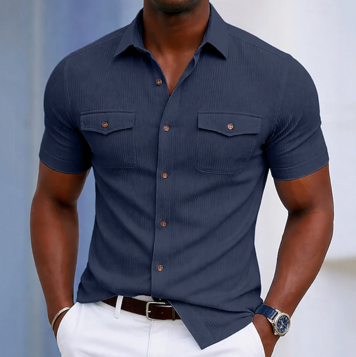 Nathaniel | Op maat gemaakte zakknopen shirt