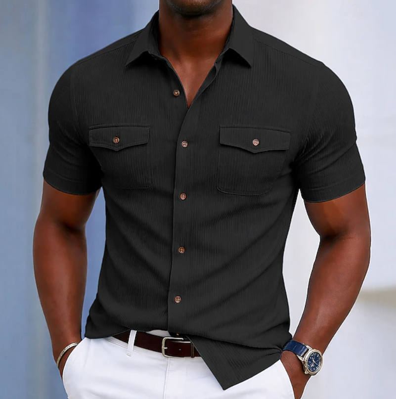 Nathaniel | Op maat gemaakte zakknopen shirt