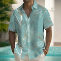 Elliot | Ontspannen Botanisch Korte Mouwen Shirt