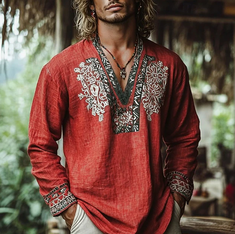 Sebastian | Geborduurd Resort Shirt
