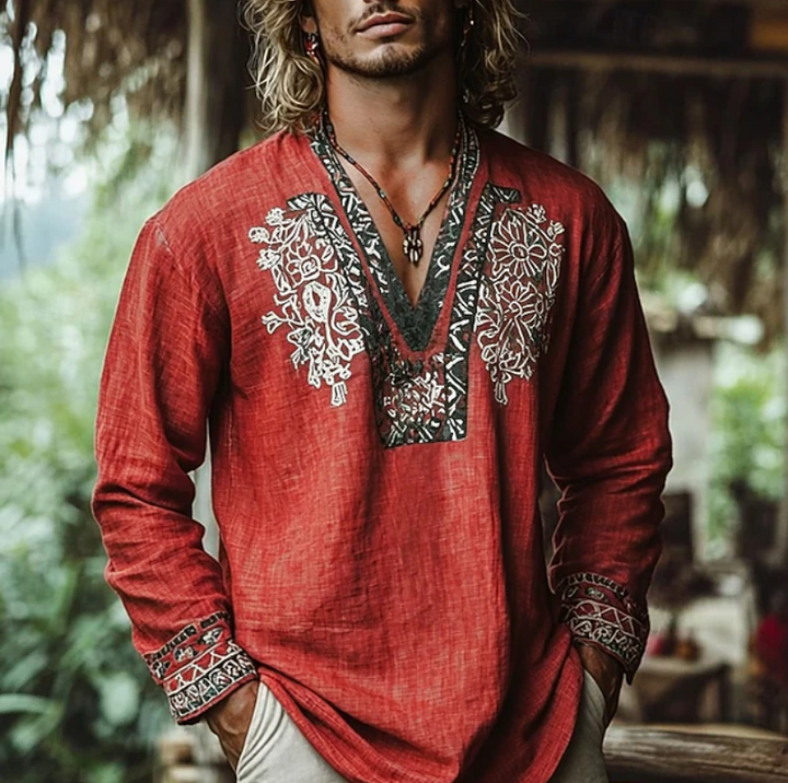 Sebastian | Geborduurd Resort Shirt