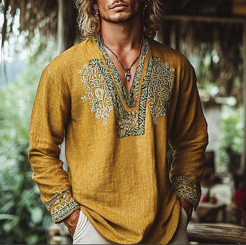 Sebastian | Geborduurd Resort Shirt