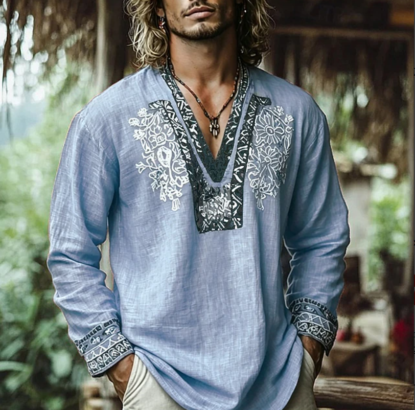 Sebastian | Geborduurd Resort Shirt