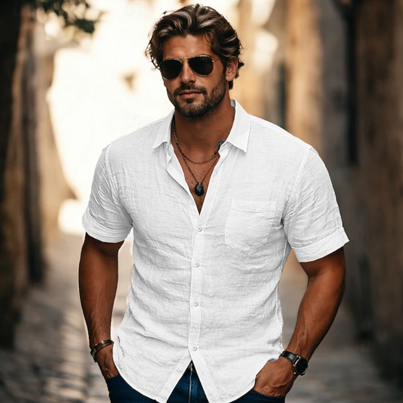 Bradley | Ontspannen Korte Mouwen Shirt