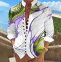 Mason | Artistieke Print Lange Mouwen Shirt