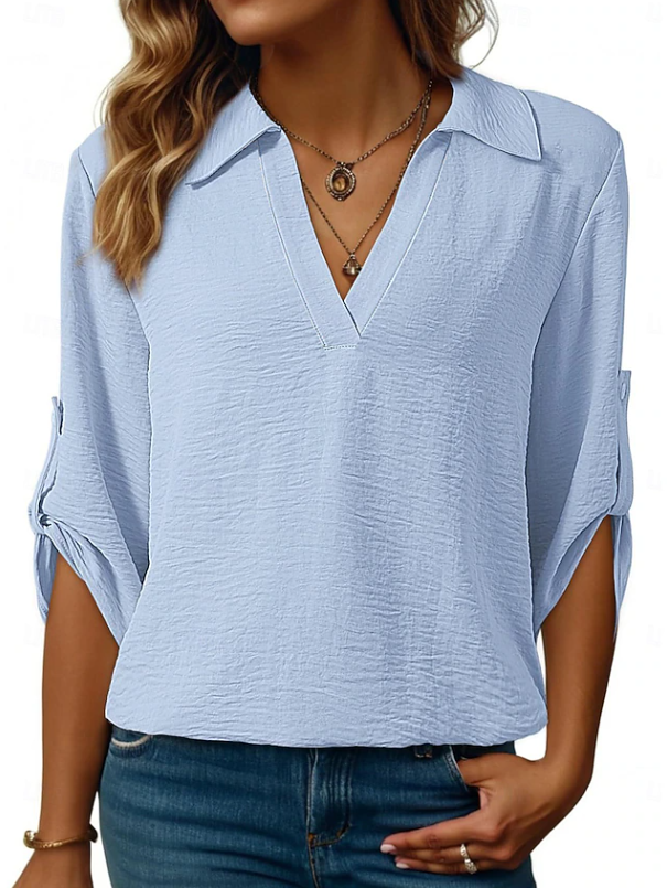 Sandra | Relaxed V-Hals Blouse