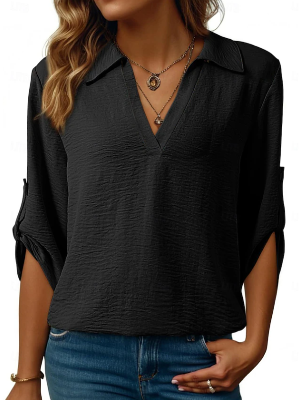 Sandra | Relaxed V-Hals Blouse
