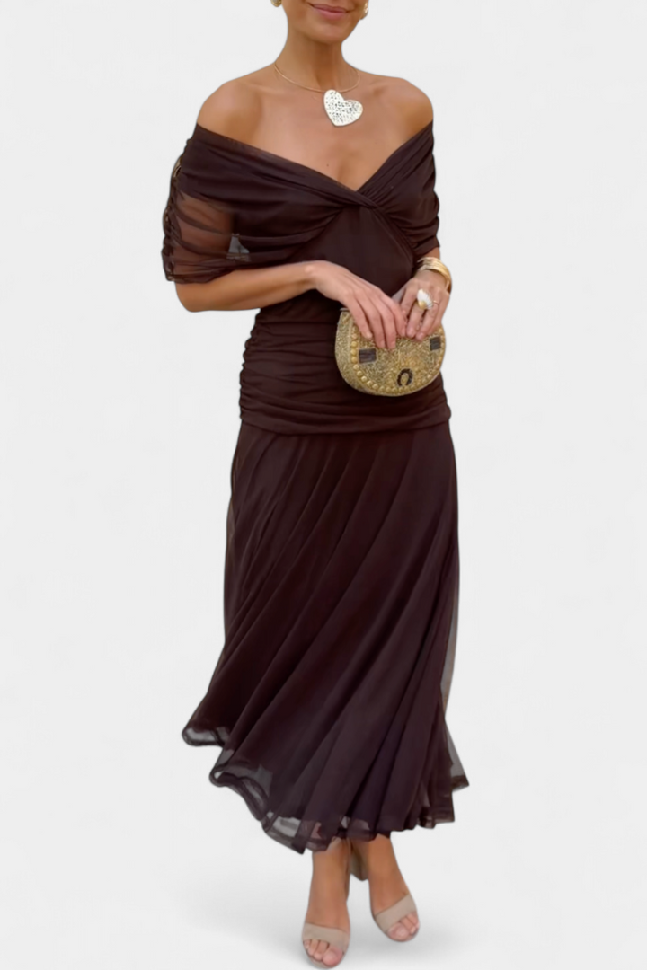 Sophia | Elegante Off-Shoulder Jurk
