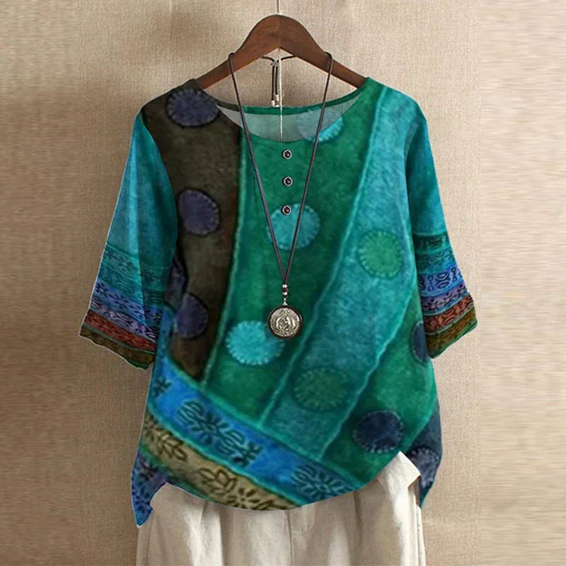 Raina | Casual Retro-geïnspireerde Blouse