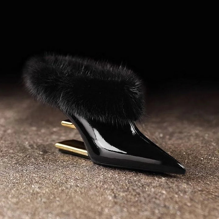 Beverly | Elegante Fuzzy Puntige Hakken