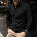 Luca | Slim Casual Polo met Lange Mouwen