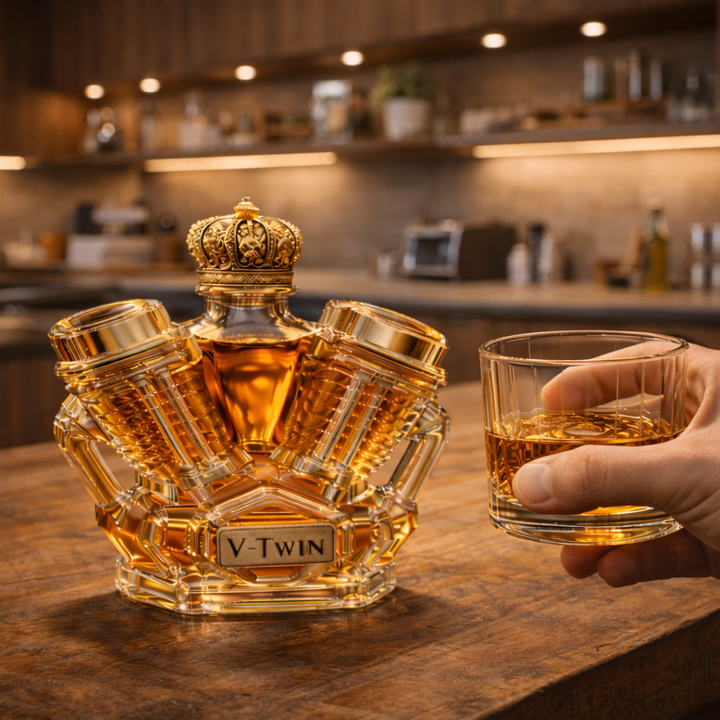 Wayne | Whisky Fles V-Twin Ontwerp