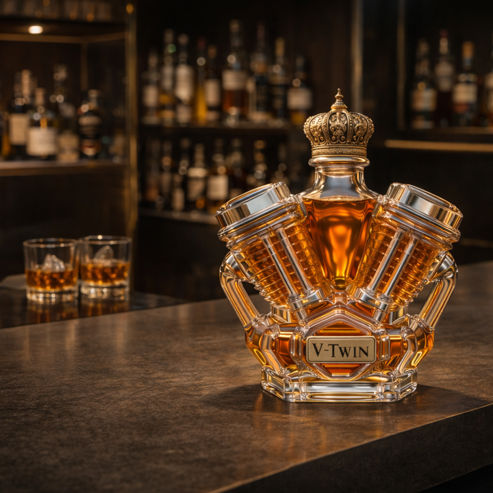 Wayne | Whisky Fles V-Twin Ontwerp
