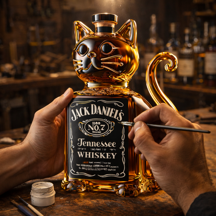 Randy | Whisky Fles Kat Ontwerp