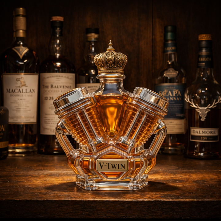 Wayne | Whisky Fles V-Twin Ontwerp