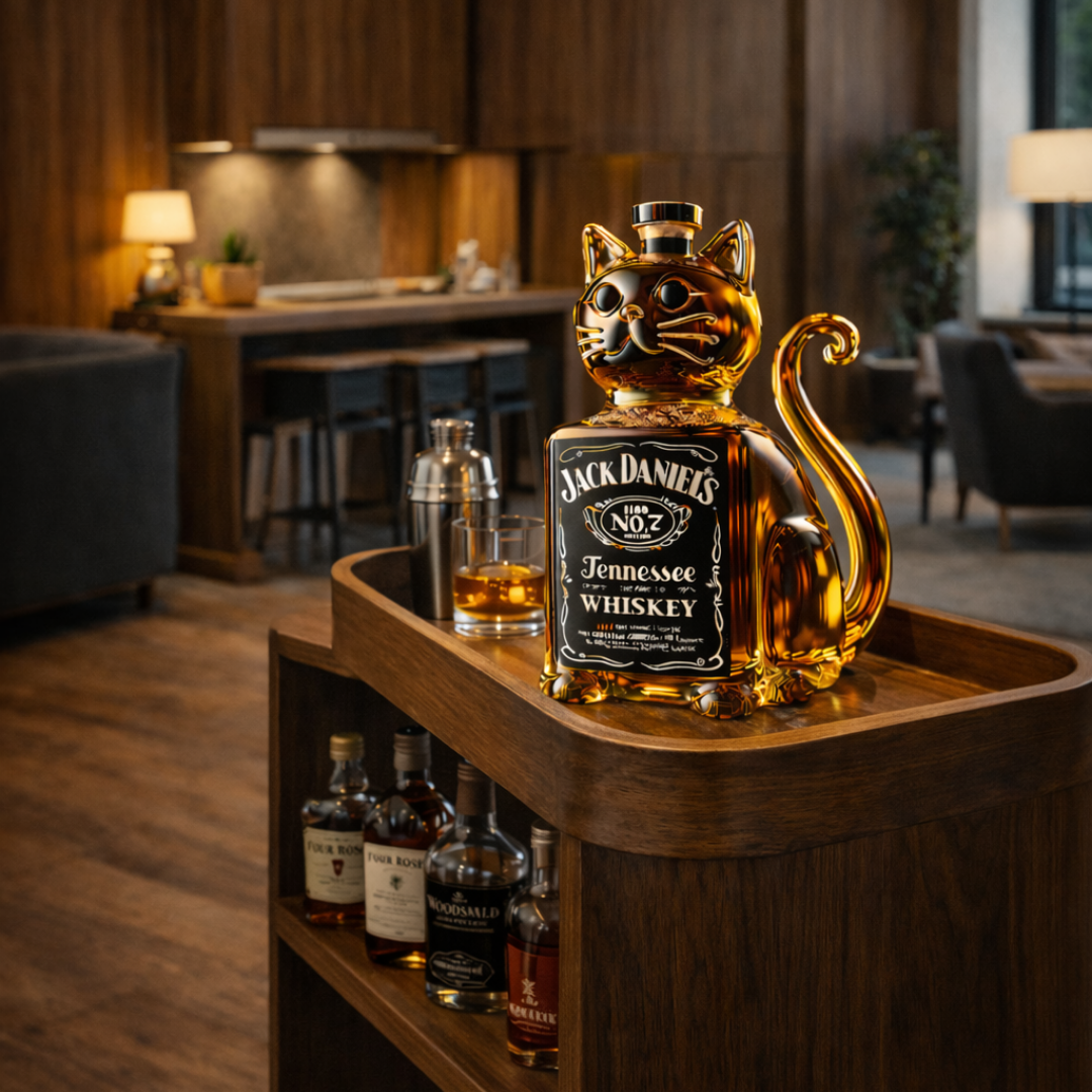 Randy | Whisky Fles Kat Ontwerp