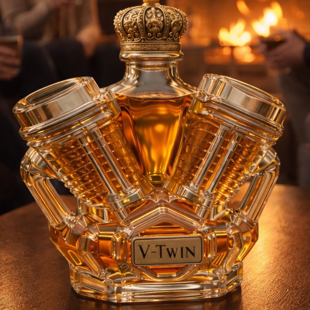 Wayne | Whisky Fles V-Twin Ontwerp