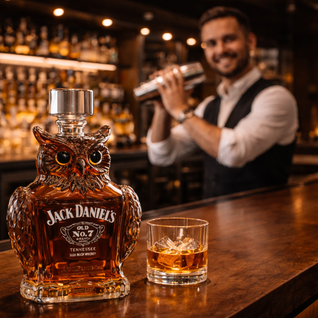 Lance | Whisky Fles Uil Ontwerp