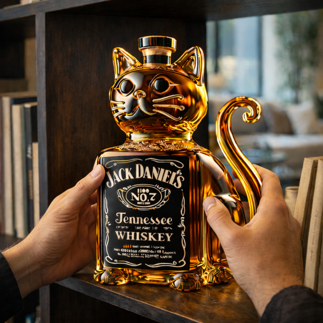 Randy | Whisky Fles Kat Ontwerp