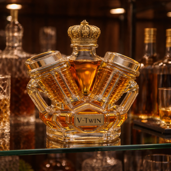 Wayne | Whisky Fles V-Twin Ontwerp
