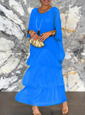 Caroline | Elegante Vloeiende Maxi Jurk