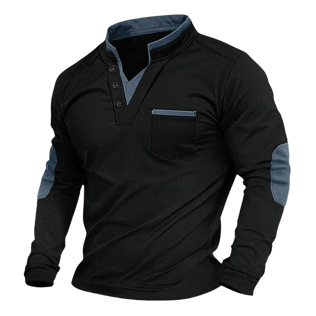 Ethan | Klassieke V-Hals Sweatshirt