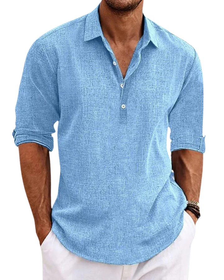 Caleb | Verfijnd Knop-Front Klassiek Shirt