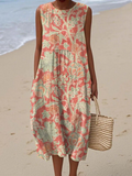 Celina | Elegante Bloemen Midi Jurk