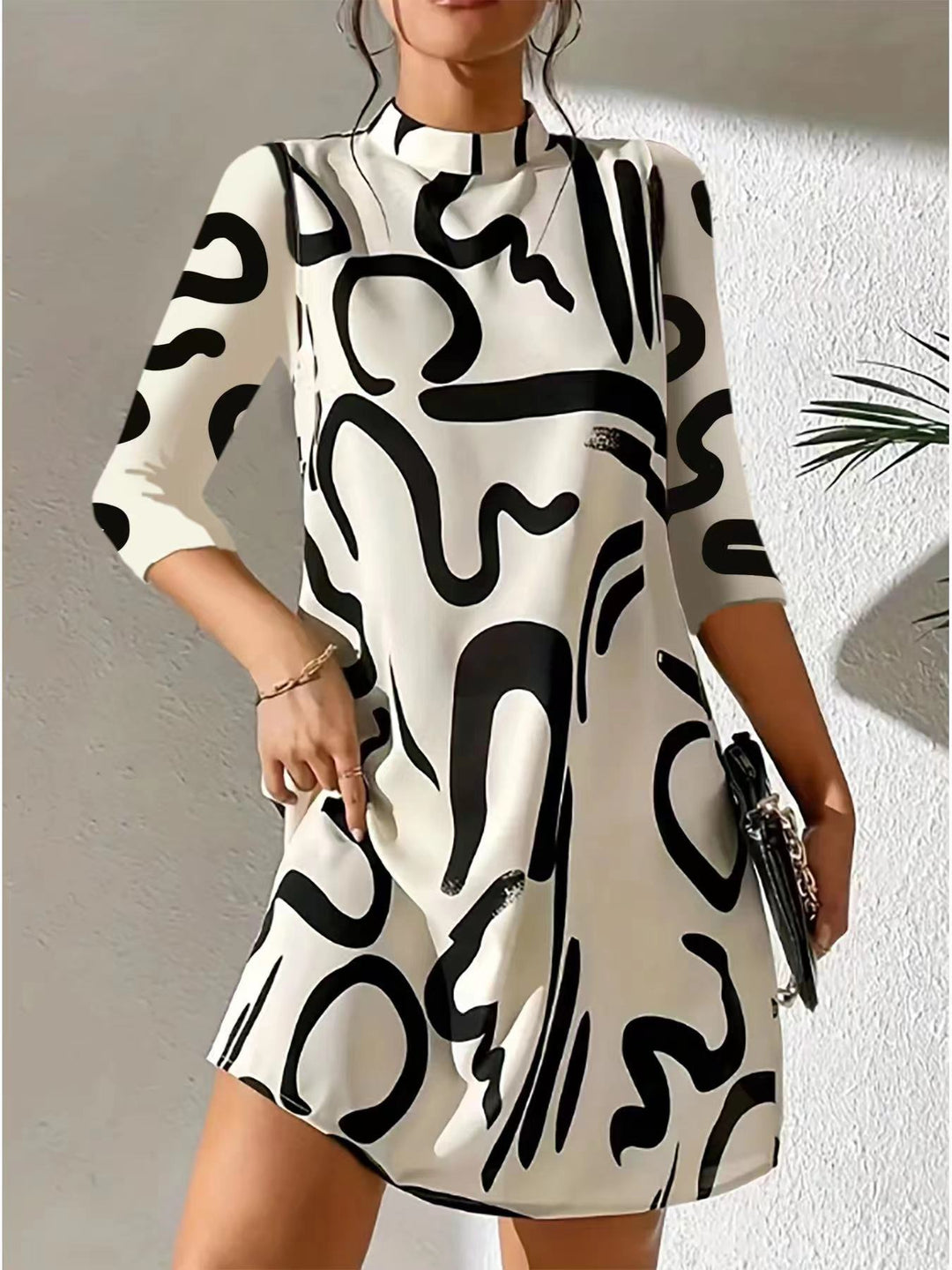 Jessica | Elegante Ronde Hals Jurk