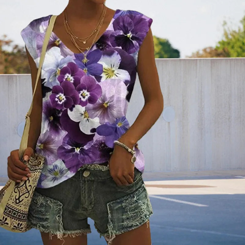 Willa | Bloeiende Bloemen T-shirt