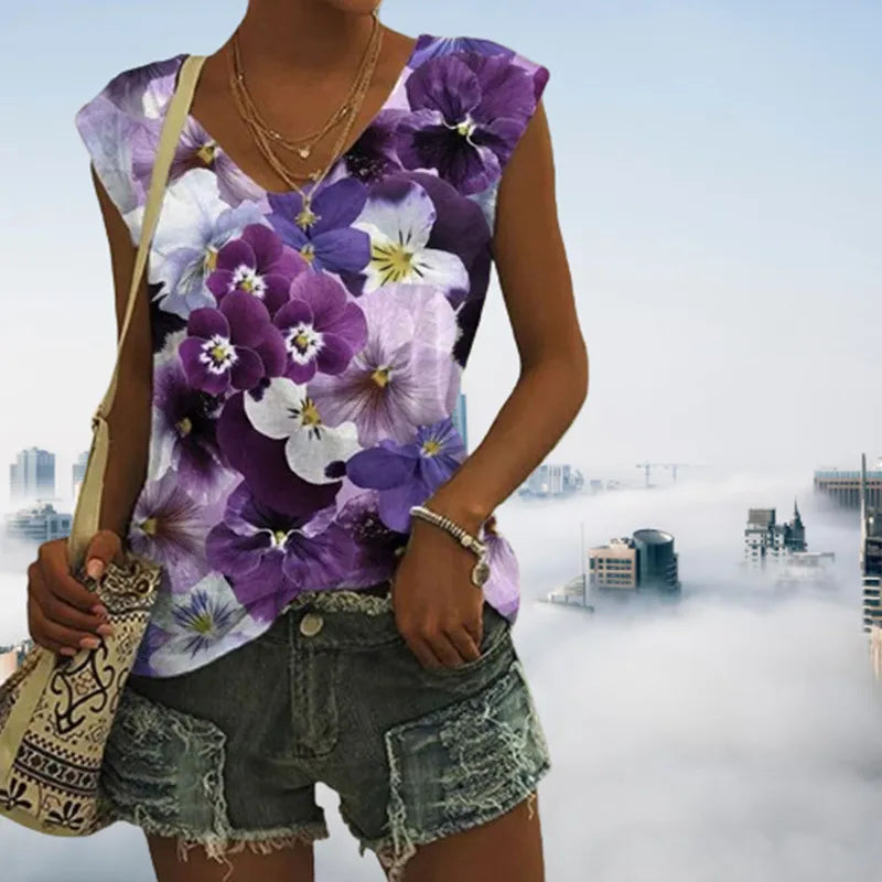 Willa | Bloeiende Bloemen T-shirt