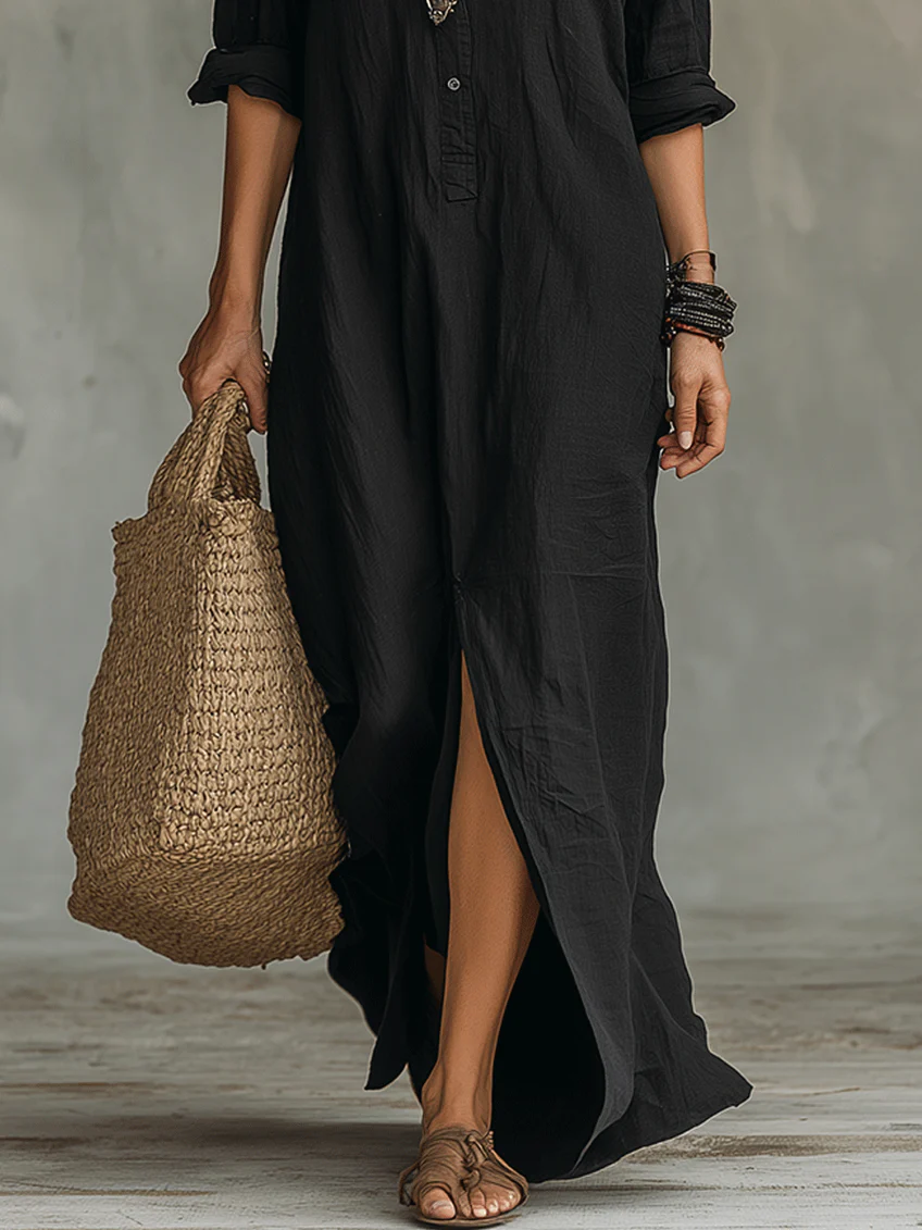 Shirley | Elegante Silhouette Flatterende Maxi Jurk