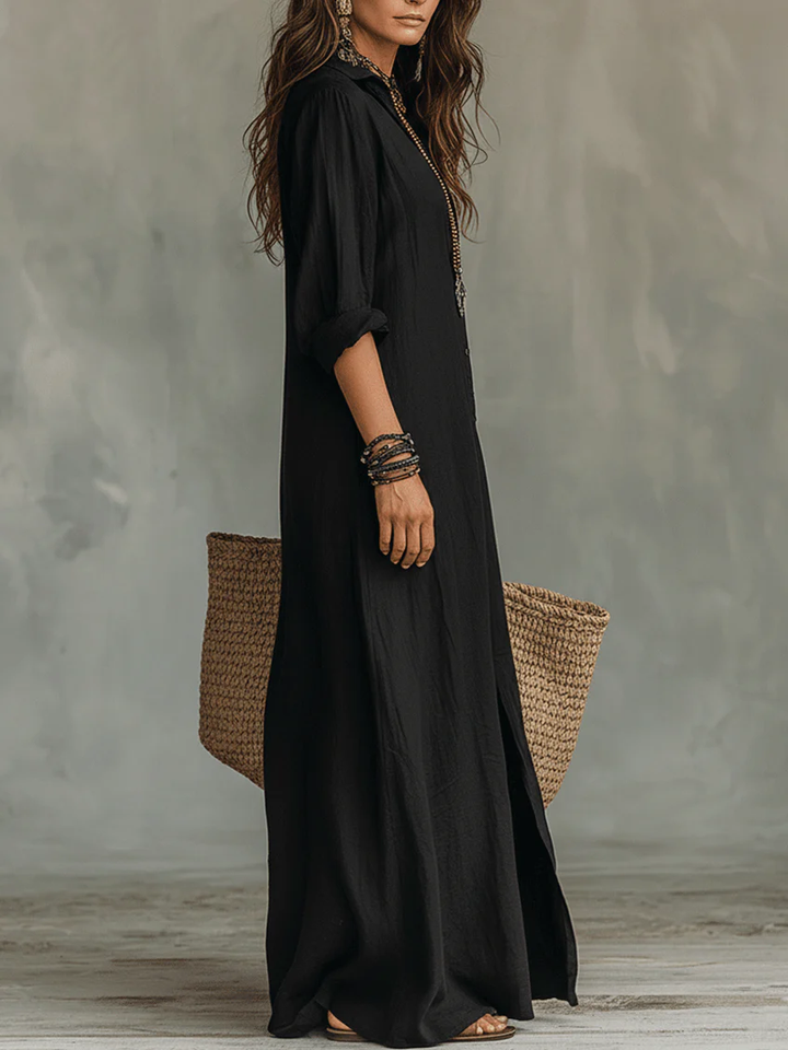 Shirley | Elegante Silhouette Flatterende Maxi Jurk