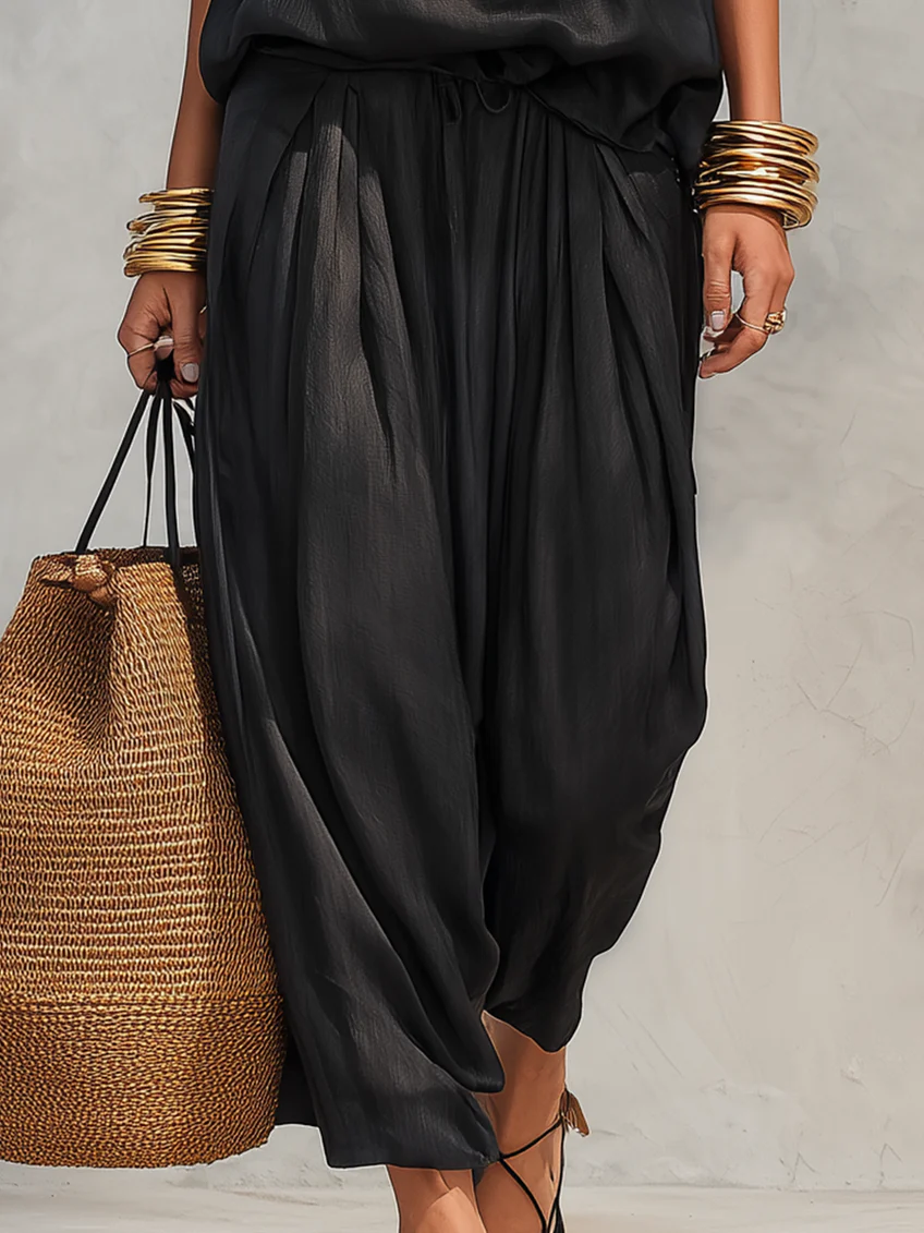 Gianna | Gedrapeerde Mouwloze Set