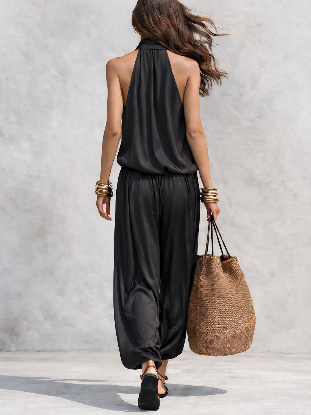 Gianna | Gedrapeerde Mouwloze Set