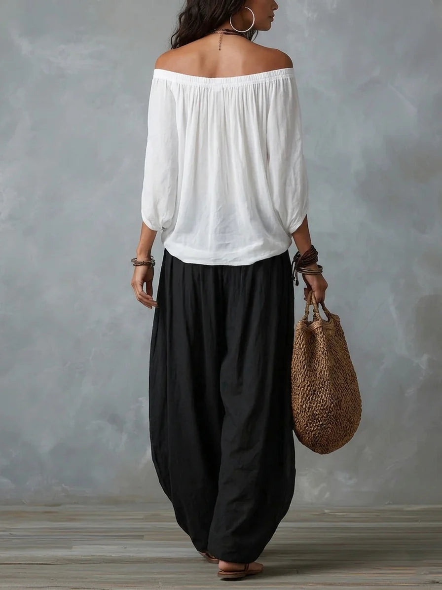 Esme | Ontspannen Off-Shoulder Set