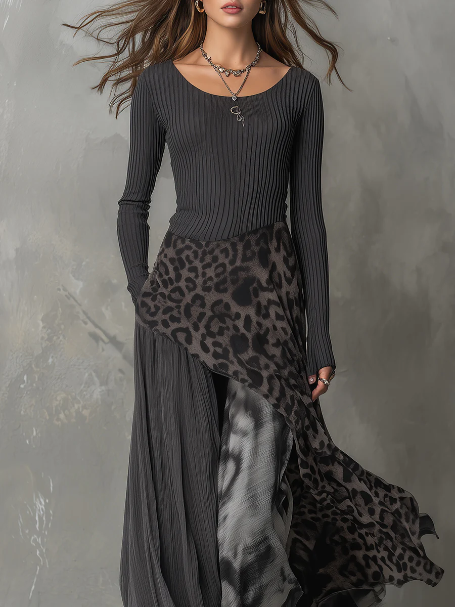 Trinity | Elegante Slim Fit Maxi Jurk
