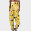 Allysia | Casual Bloemige Bijen Kunst Jumpsuit