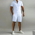 Jacob | Verfijnd Polo en Tailored Shorts Set