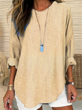 Madison | Chic Gestreepte Silhouet Blouse