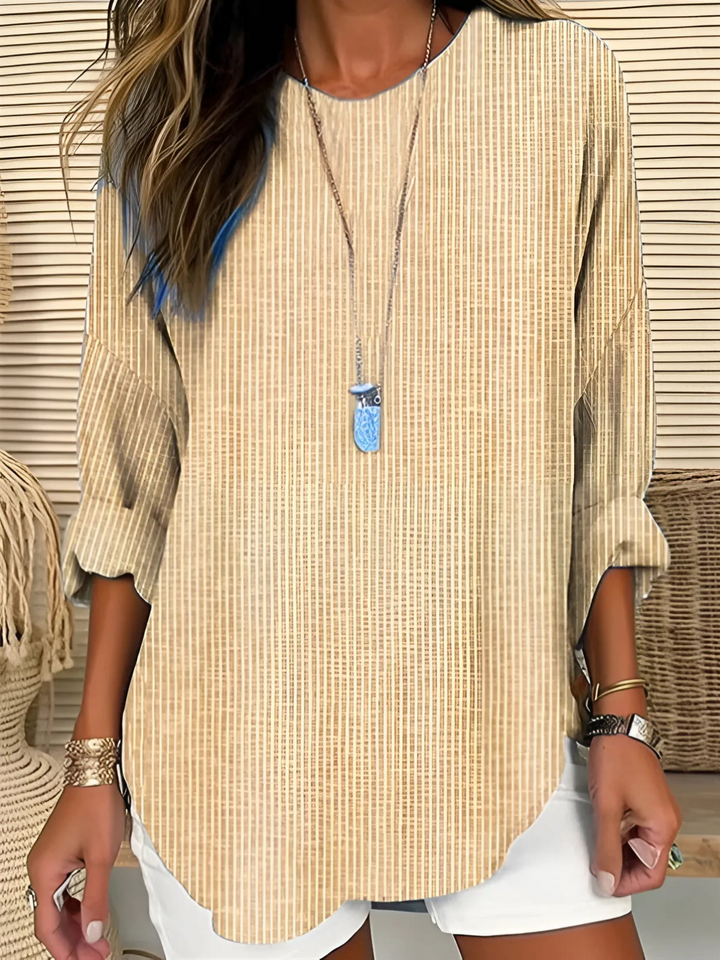 Madison | Chic Gestreepte Silhouet Blouse