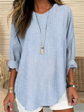 Madison | Chic Gestreepte Silhouet Blouse