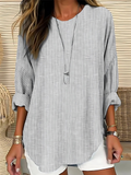 Madison | Chic Gestreepte Silhouet Blouse