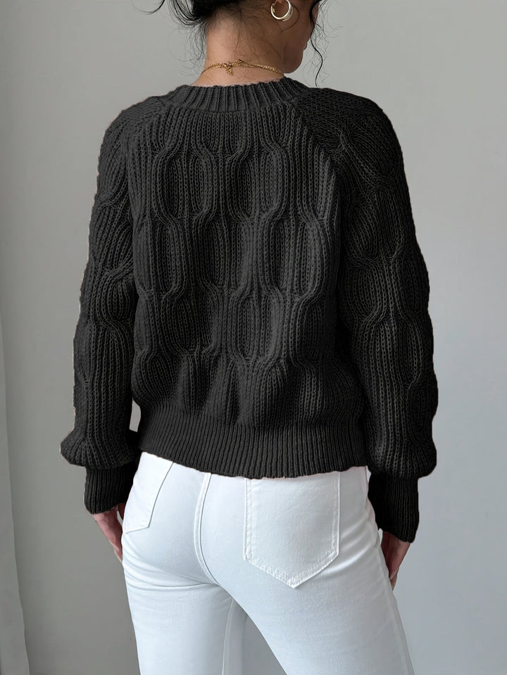 Juniper | Zachte Boogdetail Lange Mouwen Cardigan